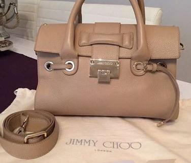 JIMMY CHOO sac à main beige 1