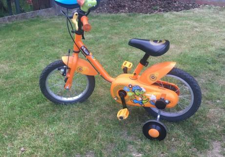 Vélo enfant Decathlon B'twin 14' Crocodile + casque 2