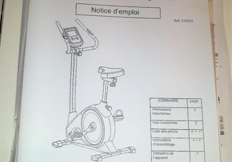 Vélo Home trainer Magnétique "classe A" Ergomètre Nordic Fitness NC 6165B 5