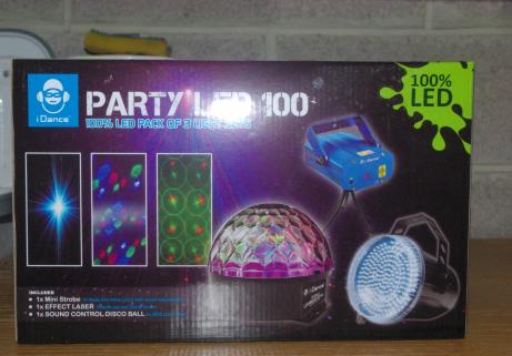 stroboscope , laser, boule à facette, Party Led 100 3