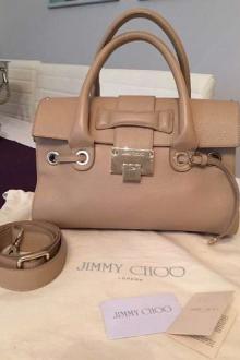 JIMMY CHOO sac à main beige