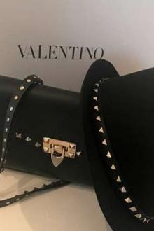 CHAPEAU EN LAINE VALENTINO "ROCKSTUD"