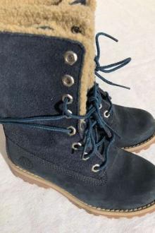 Bottes TIMBERLAND en bleu 27 28 comme neuves!