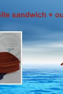 Boite sandwiches compartimentée et gourde